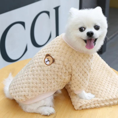 Pull pour chien gris Bear Pullâą â Tricot doux et Ă©lĂ©gant pour protĂ©ger du froid