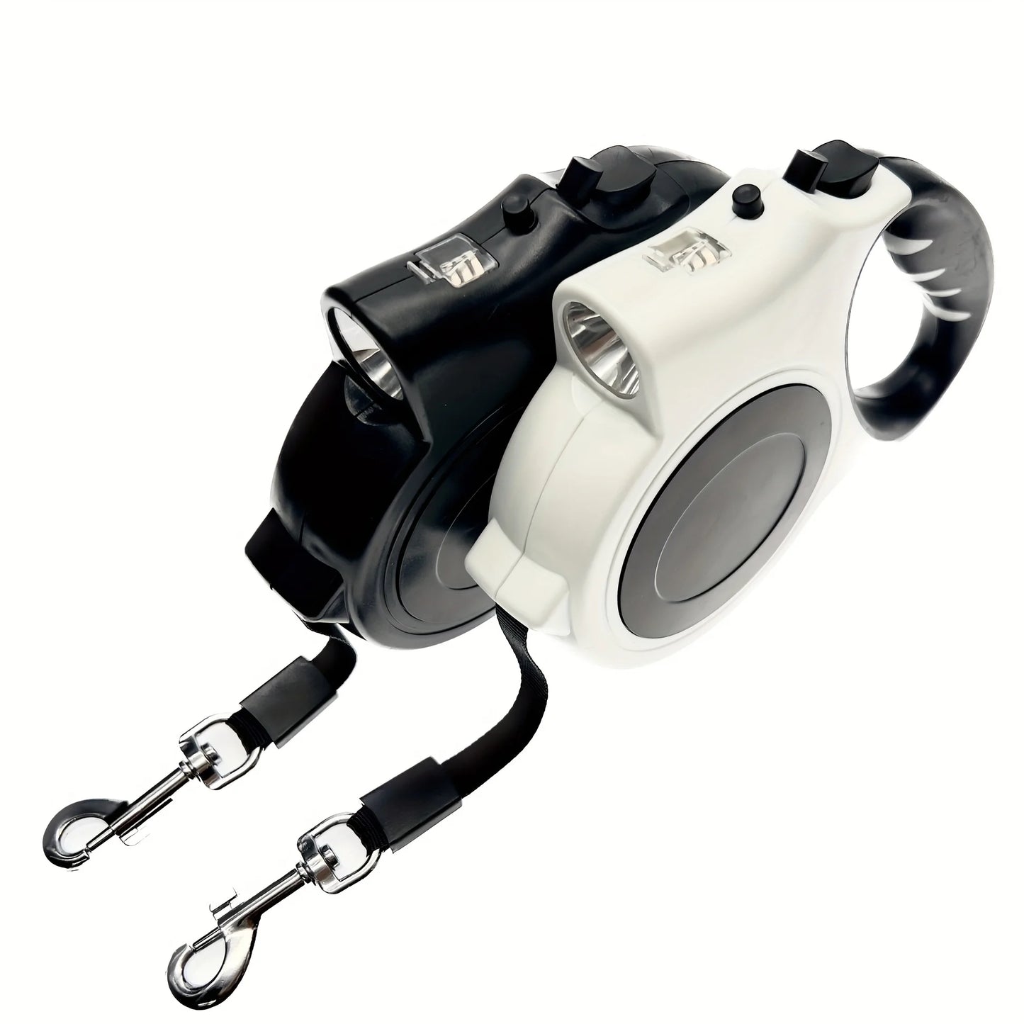 Laisse lumineuse extensible 5m, idéale promenade nocturne.