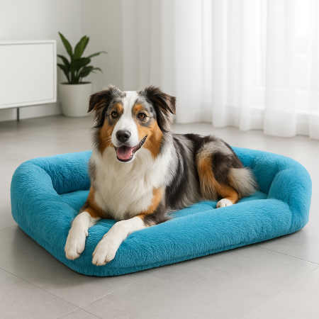 Coussin pour chien en peluche