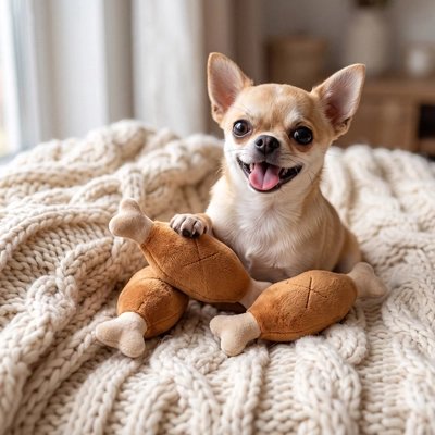 Jouet en forme d'os pour chien