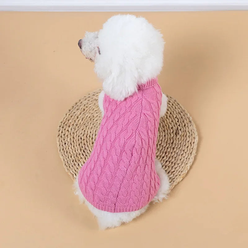 JacketTeddy™ | Pull à col roulé Jacket pour chien Chienjoueur Rose S ( 1 - 2kg) 