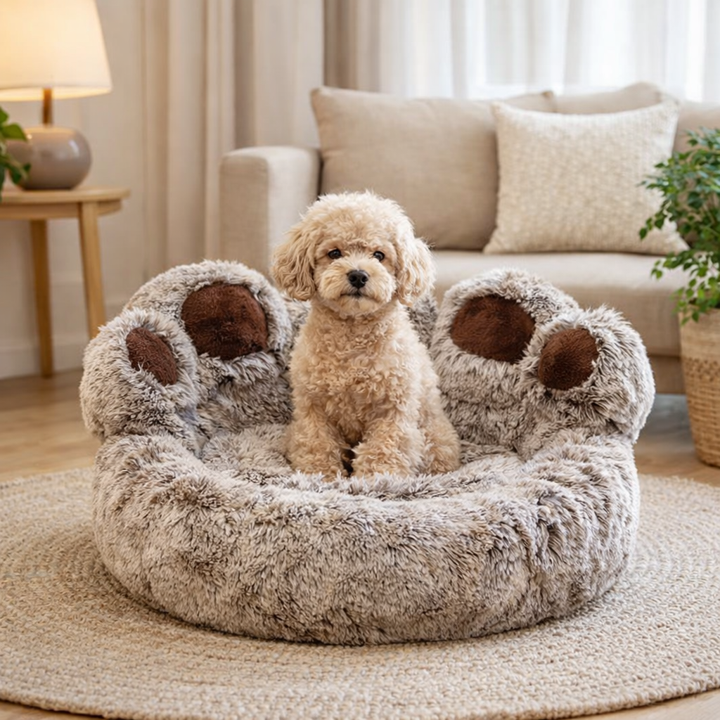 Panier confortable pour chien d’intérieur
