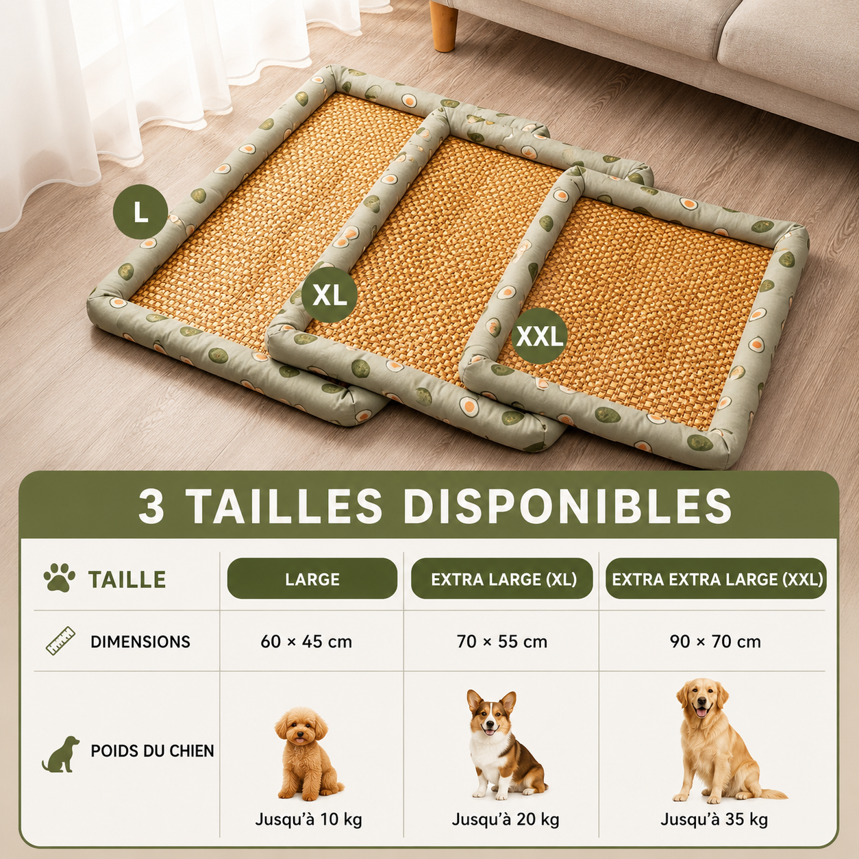 Tapis rafraichissant Chien | Confort Instantané