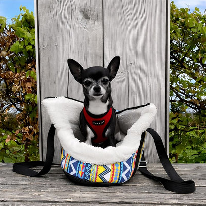 Petit sac de transport pour chien avec intérieur doux