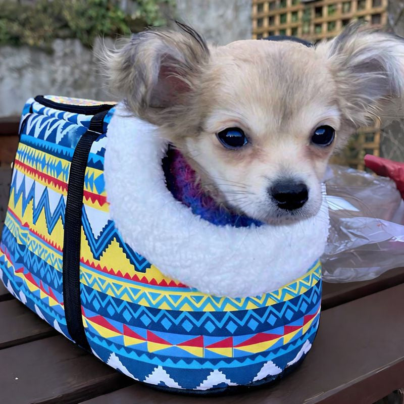 Sac de transport pour petit chien confortable et sécurisé