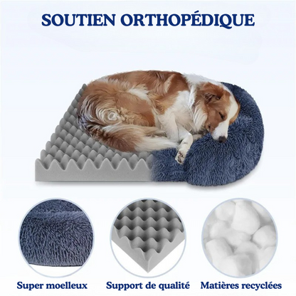 Coussin pour chien en peluche