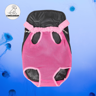 PetCarrier™ |  Sac à dos de transport sac de transport chien Chienjoueur Rose S  ( 1-2.5kg ) 