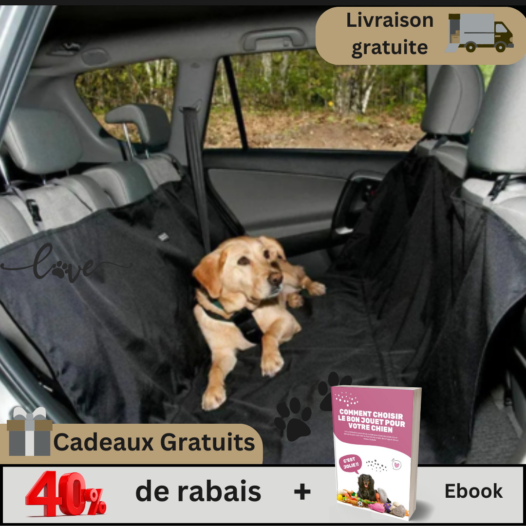 PetCover™ | Housse protectrice imperméable Housse de protection pour auto Chienjoueur 1 Housse acheter = 40 % rabais + 1 Ebook + Livraison gratuite Noir 55.12 x 53.15 Pouces