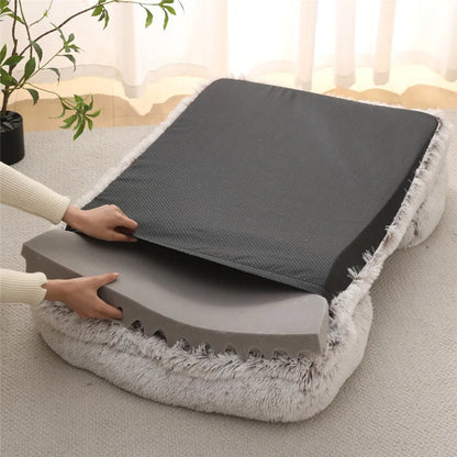 Coussin pour chien en peluche