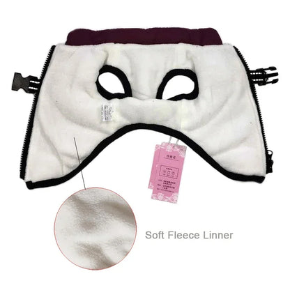 Détails du manteau d’hiver pour chien – tissu imperméable et doublure polaire chaude