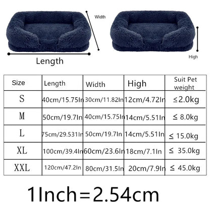 Coussin pour chien en peluche