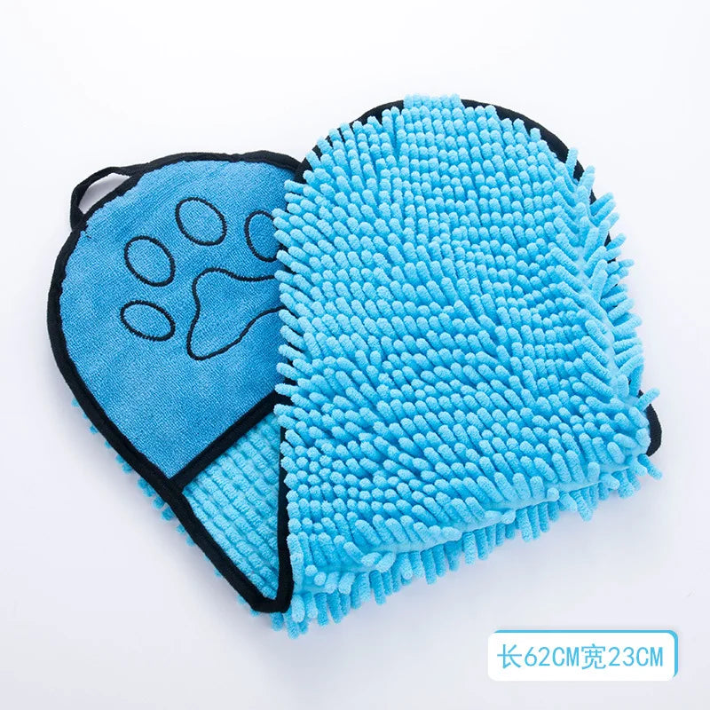 aaaShammy™| serviette a séchage repide serviette de bain Chienjoueur blue  