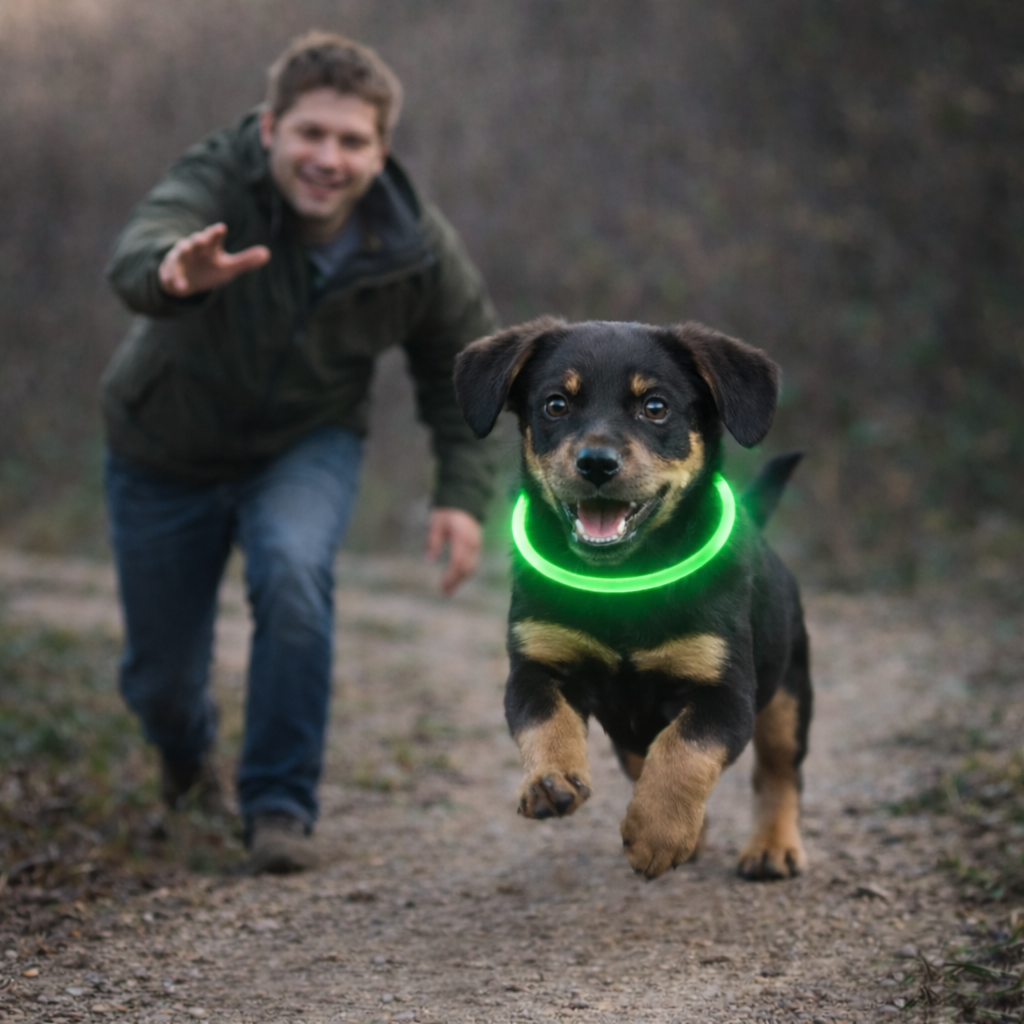 Collier LED pour chien usage quotidien