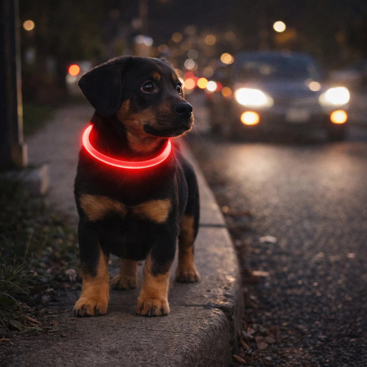 Collier lumineux chien rechargeable