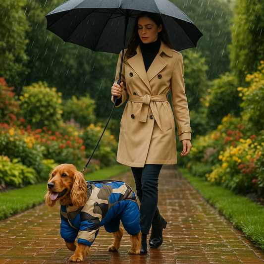 Vêtement imperméable pour chien