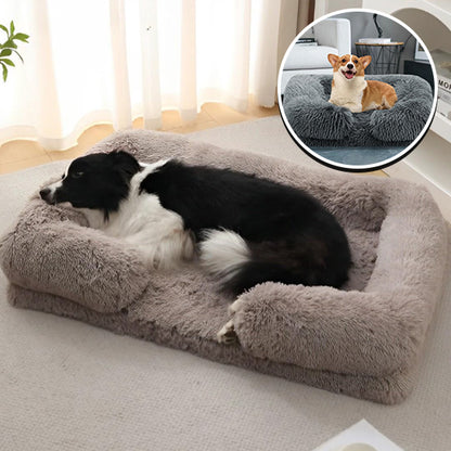 Coussin pour chien en peluche