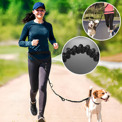 Laisse mains libres noir pour chien – liberté de mouvement et contrôle optimal