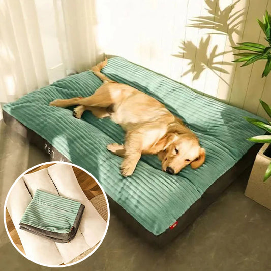 Coussin pour chien en velours côtelé