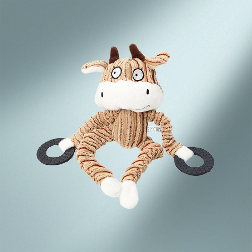 Jouet interactif  | Fun Pet Toy™ peluche Chienjoueur Singe / Brun et beige  