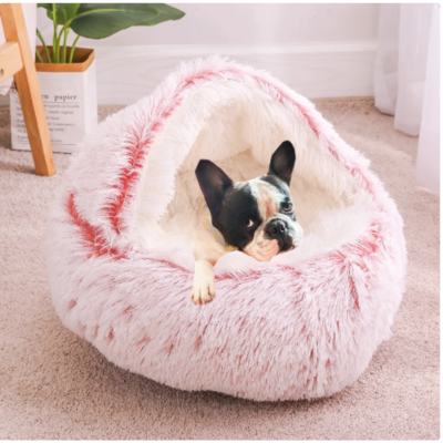 Donnuts™ | Lit Anti-Anxiété pour petits chiens ! coussin pour chien Chienjoueur Rose 50 x 50cm - ( Chien 7kg max ) 