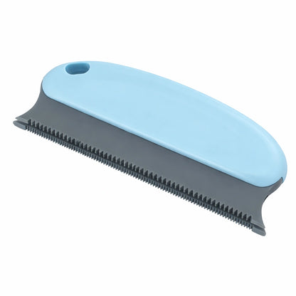 Peigne anti-poils pour chien bleu clair, brosse manuelle sans électricité pour éliminer les poils de chien sur textiles et surfaces