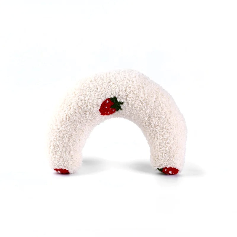 coussin en forme de lune blanc