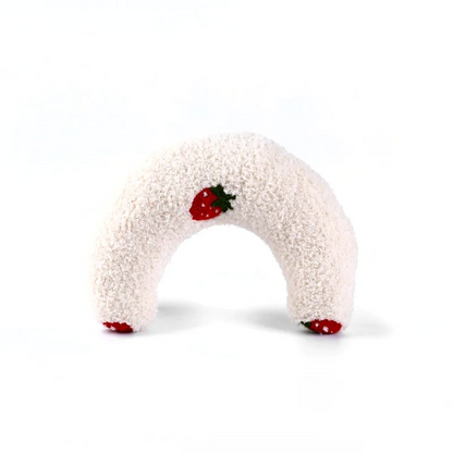 coussin en forme de lune blanc