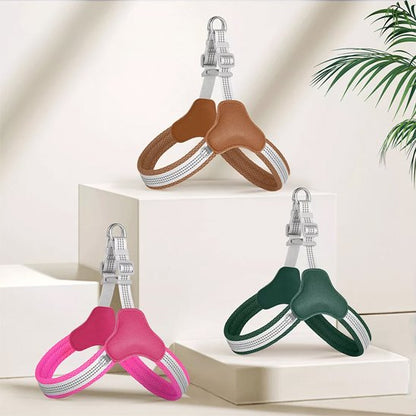 Harnais Y-Shape ergonomique blanc, vert et rose