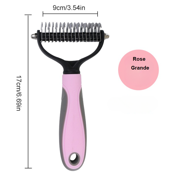 DogBrushPet™ | Brosse de toilettage brosse pour chien Chienjoueur Rose / Large  