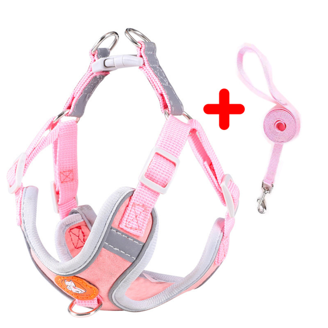 Pet Dog harness™ | Harnais pour chien harnais chien Chienjoueur Rose S (1 -3  KL) 